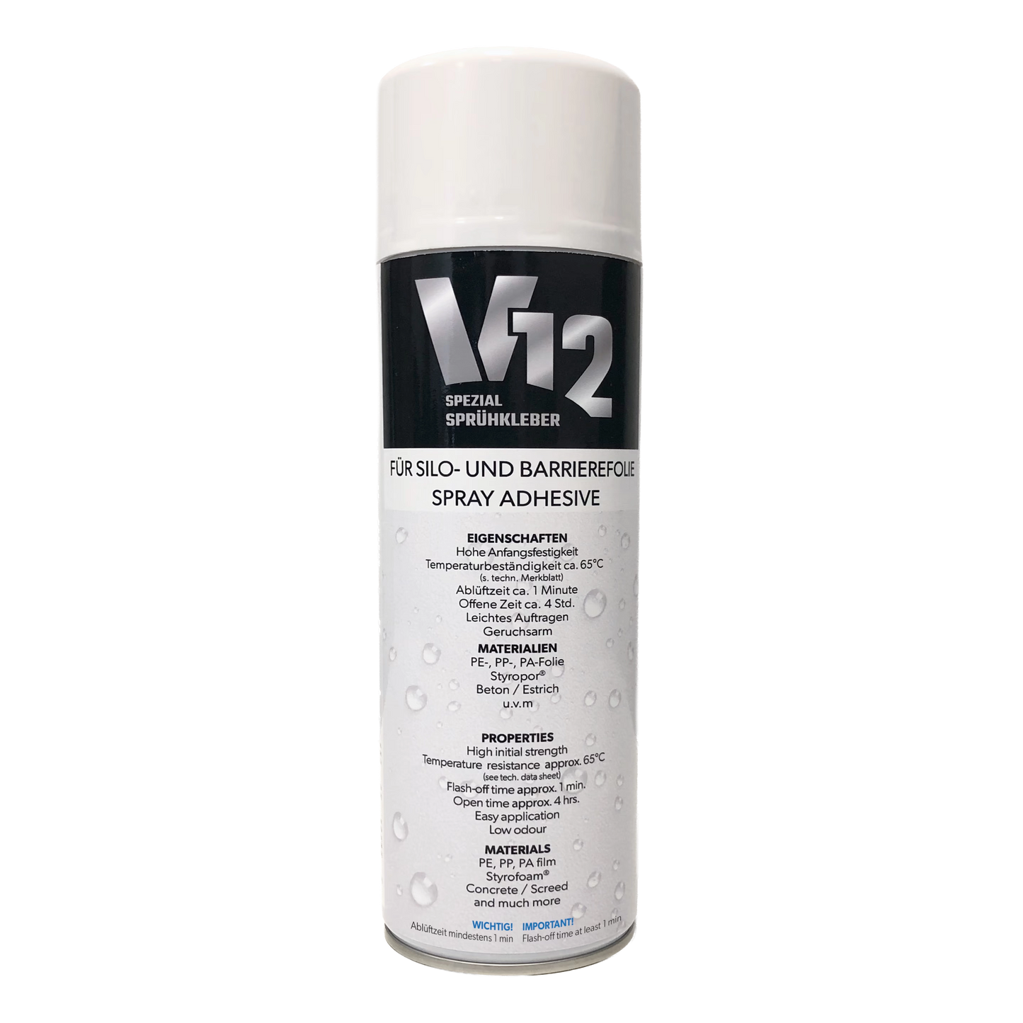 BÖCK V12 Sprühkleber Dose mit 500ml zum handlichen verkleben von Silofolie