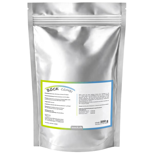 Produktabbildung eines Beutels BÖCK combi Siliermittel in Alubeutel