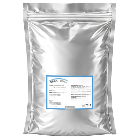 Produktabbildung eines Beutels BÖCK stabil Siliermittel im 750g Alubeutel