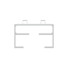 Silofolien Abroller klein für zwei Folien, verzinkt