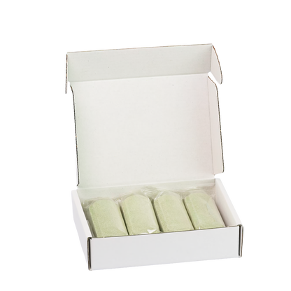Geöffnete NOVABOL Masti Verpackung mit 4 einzeln verpackten Kuhboli für die Eutergesundheit