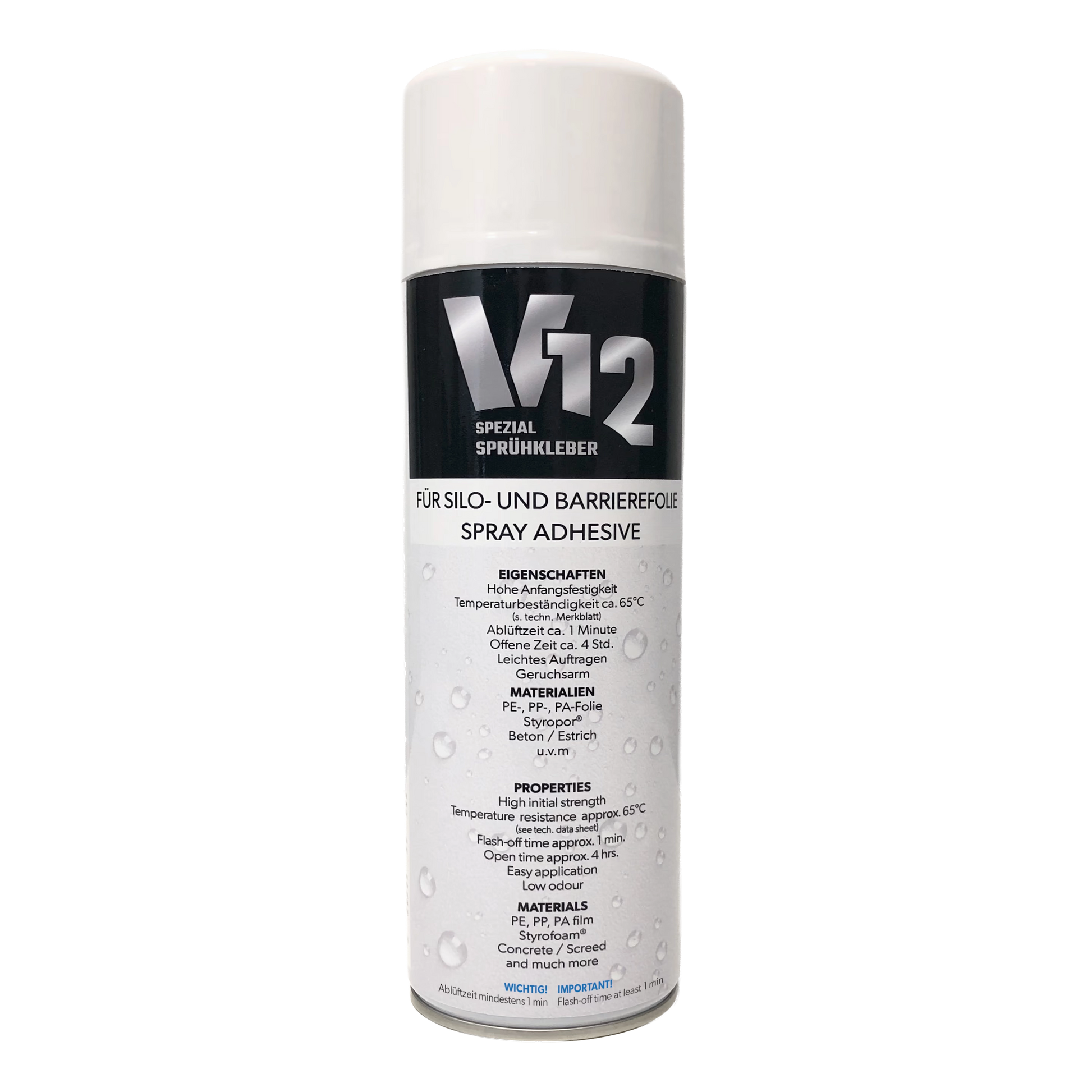 BÖCK V12 Sprühkleber Dose mit 500ml zum handlichen verkleben von Silofolie