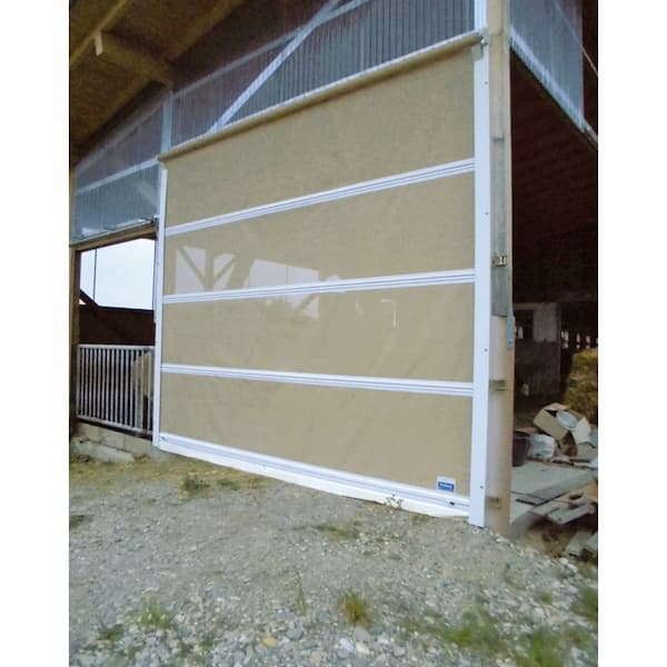 Rollvorhang mit Führungsschiene und Kurbel Anlagenbreite:         cm / Anlagenhöhe:      cm