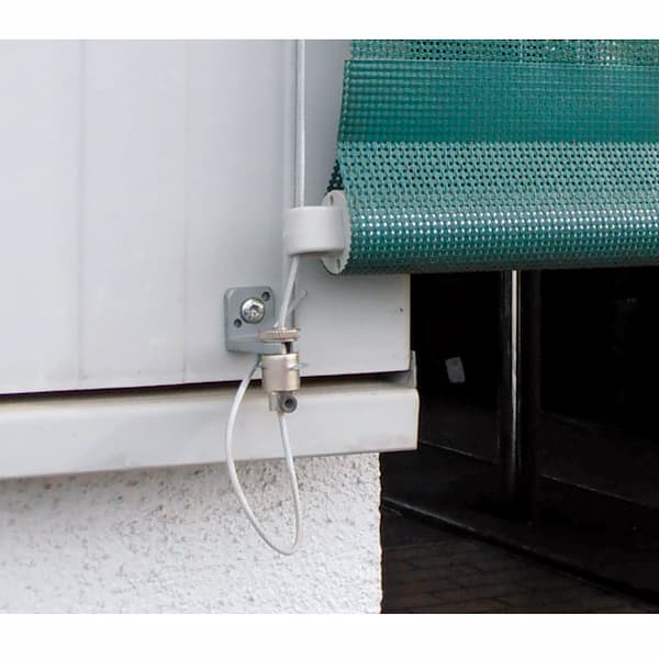 Rollvorhang mit Seilführung und Motor Anlagenbreite:         cm / Anlagenhöhe:      cm